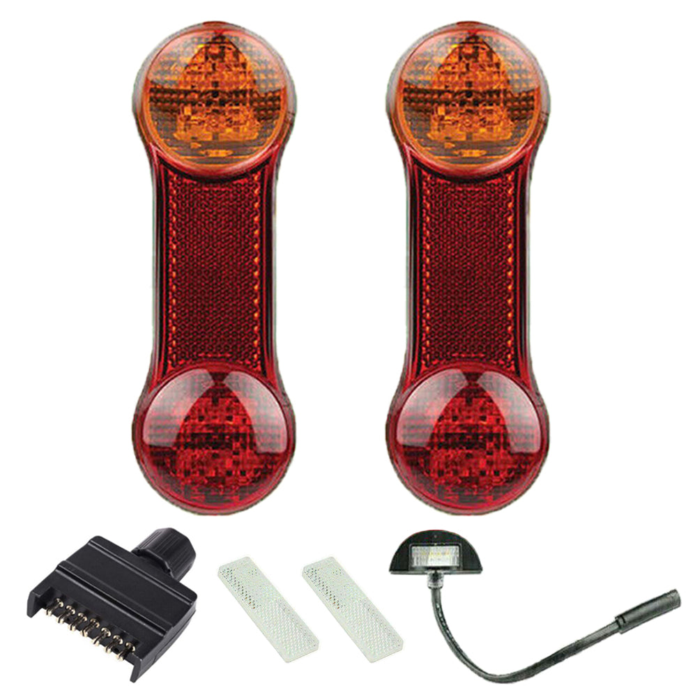 2X 8 Led Submersible Single Axle Trailer Light Kit ,Plug & Play, Water