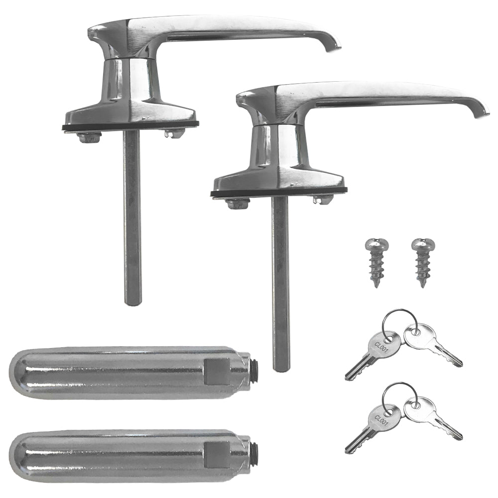 Trailer T Lock, Rear Fixing T Handle Lock Tool Box Garage Door Lock - Foto 3