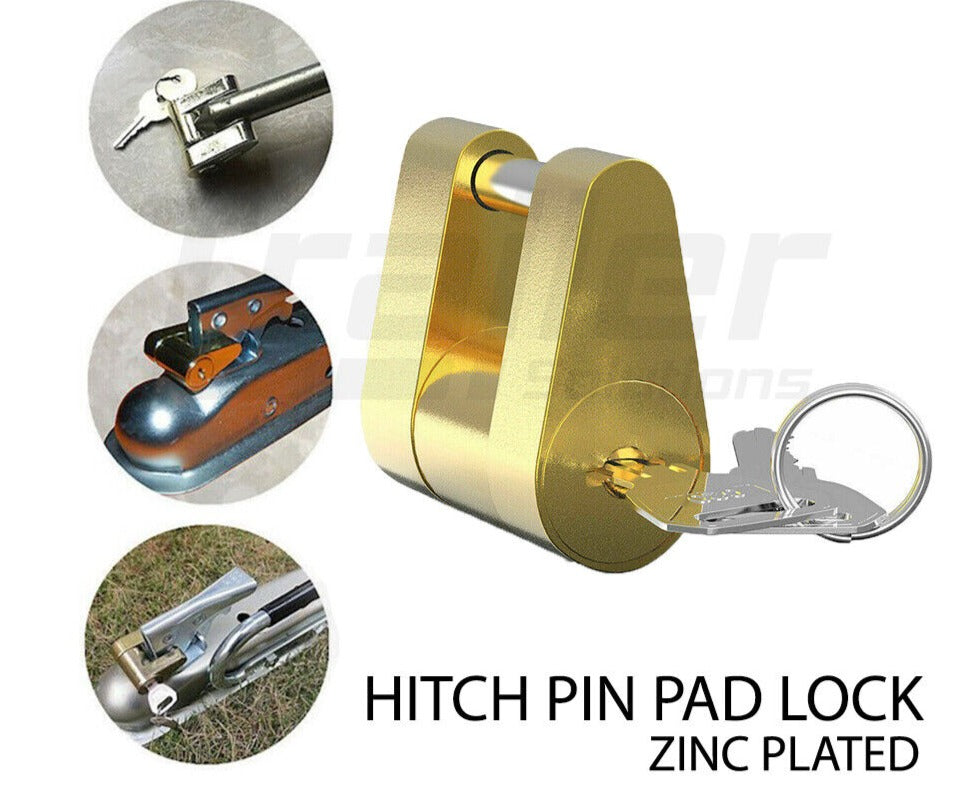 2X Treg Hitch Pin Coupling Lock Trigg & Snap On Latch Ball Laser Caravan Trailer