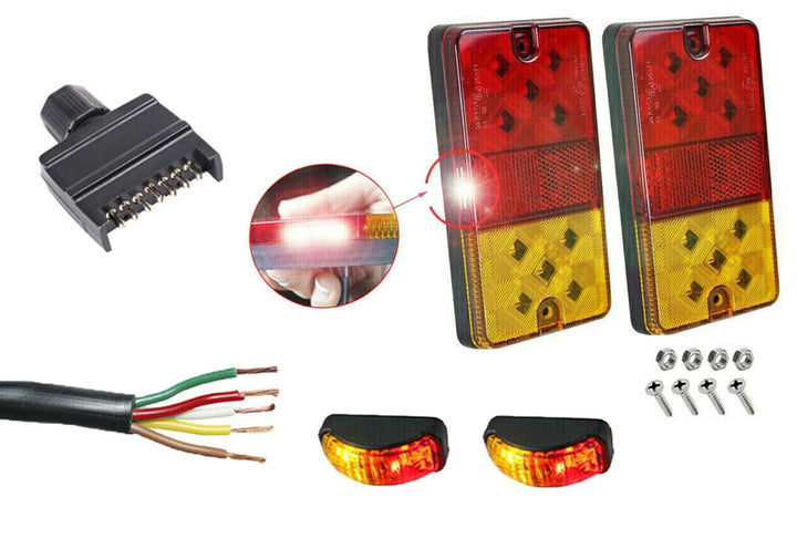 Trailer Lighting Cable Replacement Wiring Harness 7PIN For Ifor Willia – AB Tools Online - View #2