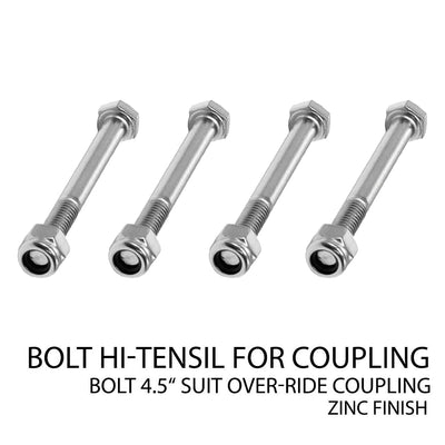 4X 1/2 inch Bolts Grade 8.8 High Hi Tensile Bolt Zinc Plated For Coupling