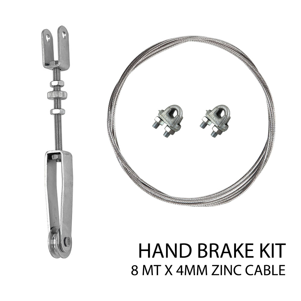 Trailer Hand Brake Cable Kit Adjuster Cable Clip Caravan Boat Mechanical Brake