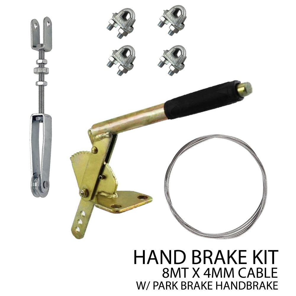Hand Brake Kit Adjuster Cable Coupling Park Brake Clamp Clip Trailer Lever