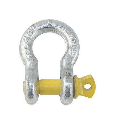 8mm Bow Shackles S Grade Rated Wwl 0.75T Yellow Pin Hayman Trailer Towing