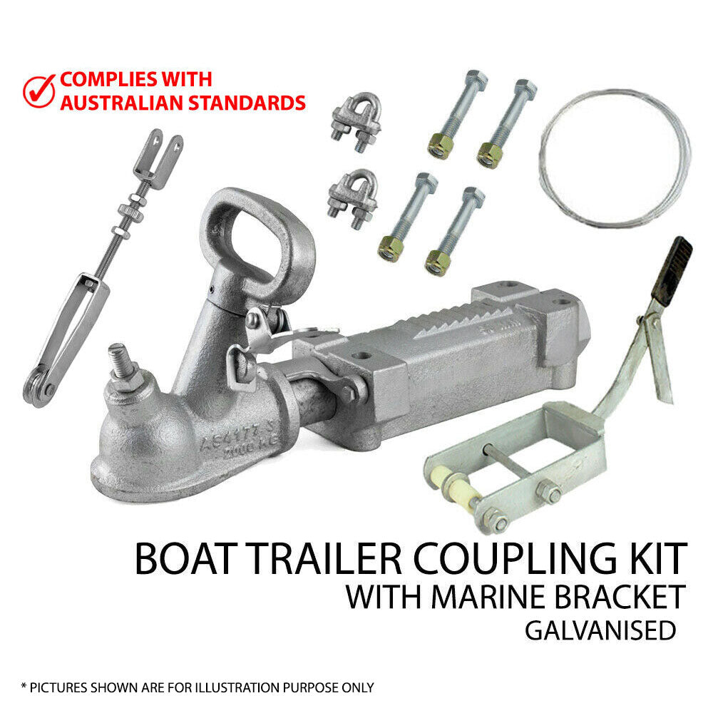 Boat Trailer Galvanized Mechanical Brake Coupling Adjuster Marine Lever Hitch