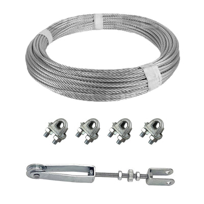 Hand Brake Cable Kit- 8M Pvc Cable / Adjuster / Clamps , Caravan Boat Trailer