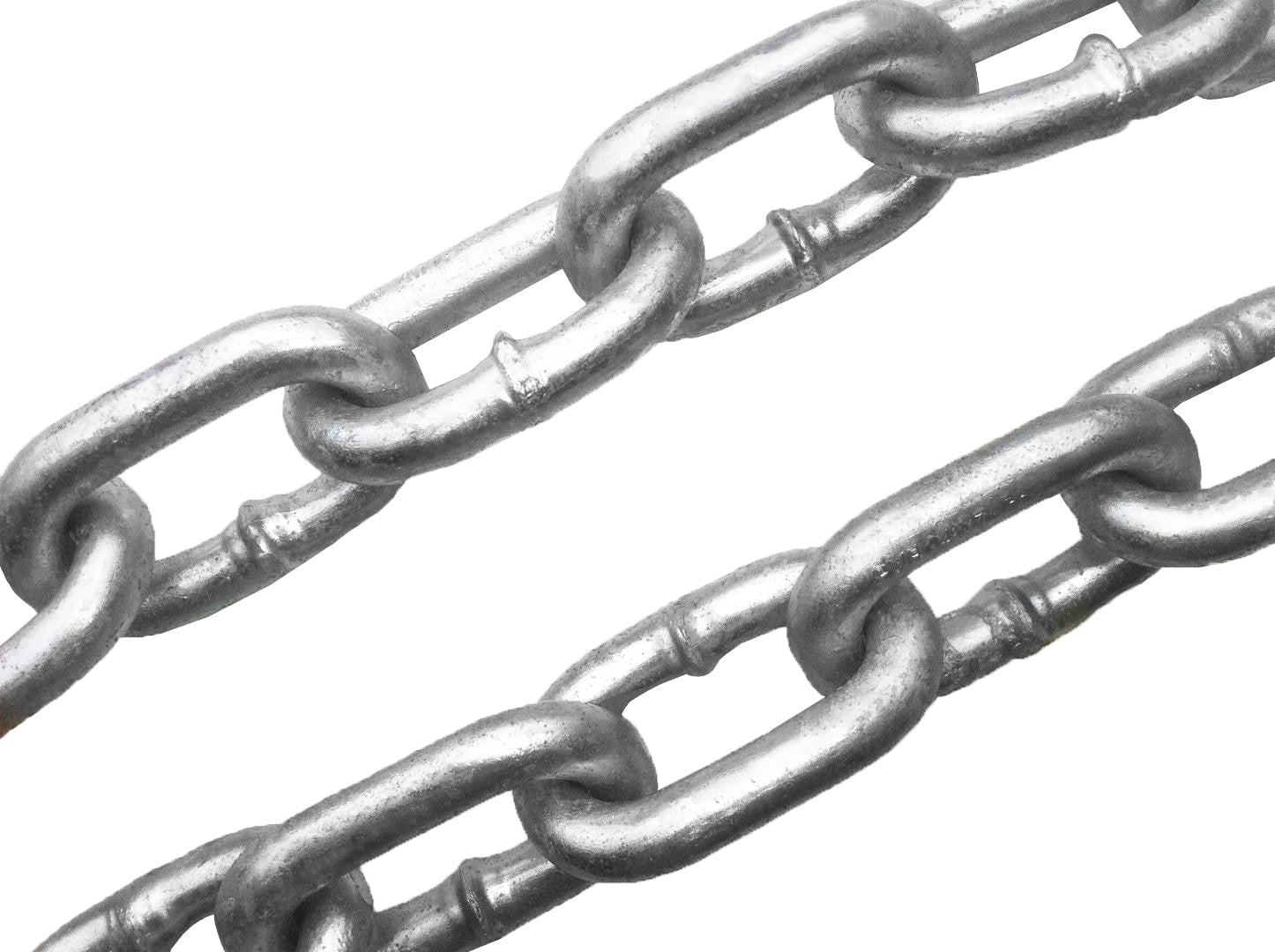 X2 13mm X 500mm Galvanised Trailer Rated Safety Chain Caravan Comply A ...