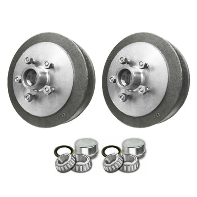 Pair Trailer 10 inch Hub Drum With SL Bearings Suit Electric Hydraulic For Ford