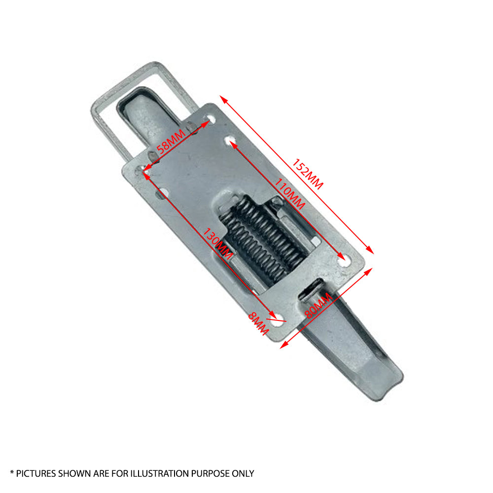 Over Centre Door Lock Catch Latch Trailer Horse Float Camper Ute Fastener