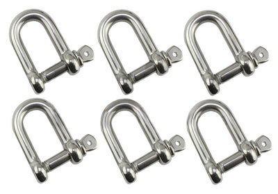 D-Shackle Stainless Ss304 6mm Fits Arb,Tjm Trailer Boat Marine