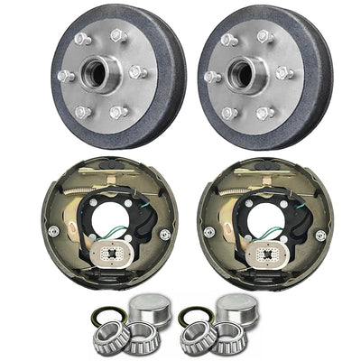 Trailer 10 inch Brake Drums & 10 inch Electric Backing with SL Bearings Suits 6 Stud Landcruiser