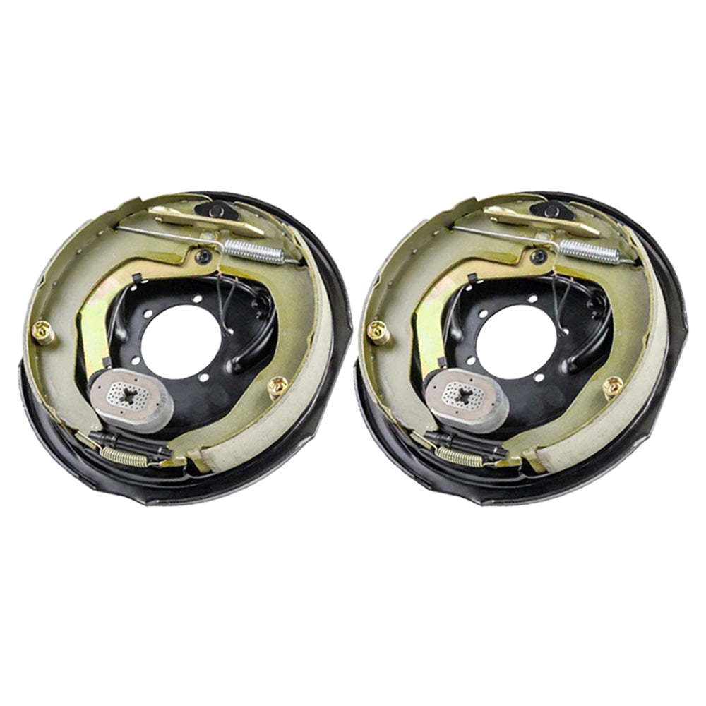 12 inch Trailer Drum Hub Electric Brake Backing Plate Electrical Shoe Magnet Set