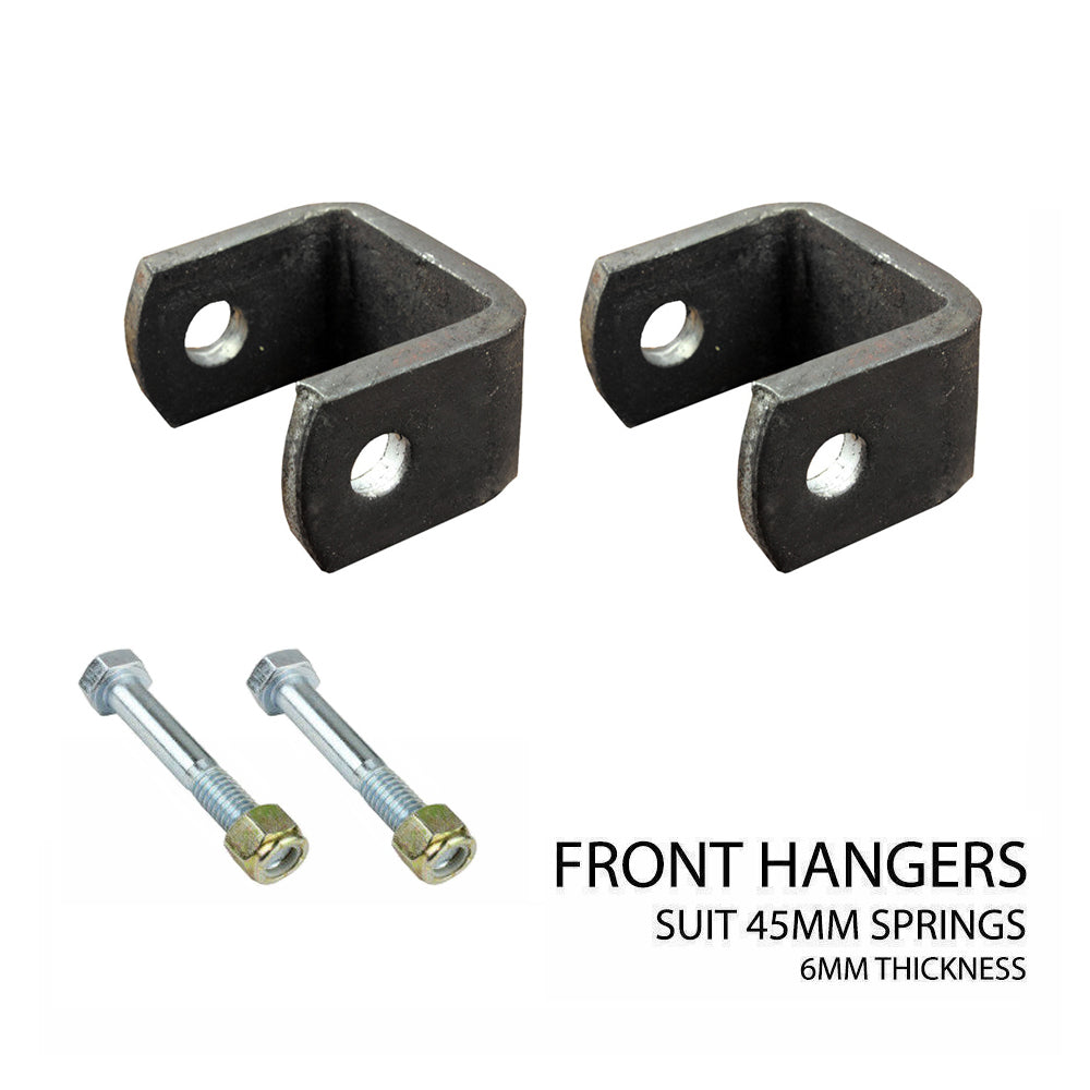 Trailer Slipper Spring Hanger Kit Suit 45mm Wide Single Axle Kit Leaf ...