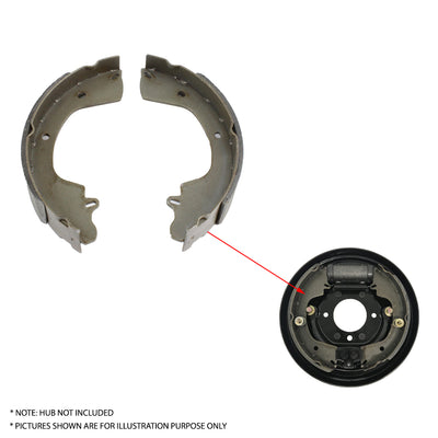 Trailer 9 inch Hydraulic Brake Shoes Left Right Replacement Caravan Backing Plate