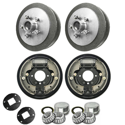 Trailer 9 inch Hydraulic Brake Hub Drum Kit Backing Plates Suits 5 Stud Ford