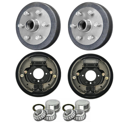 Trailer Brake 9 inch Drum Suits 6 Stud Landcruiser with LM Bearings & 9 inch Hydraulic Brakes