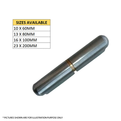 Hinge Steel Bullet Brass Washer 13mm X 80mm Door Trailer Tailgate Toolbox