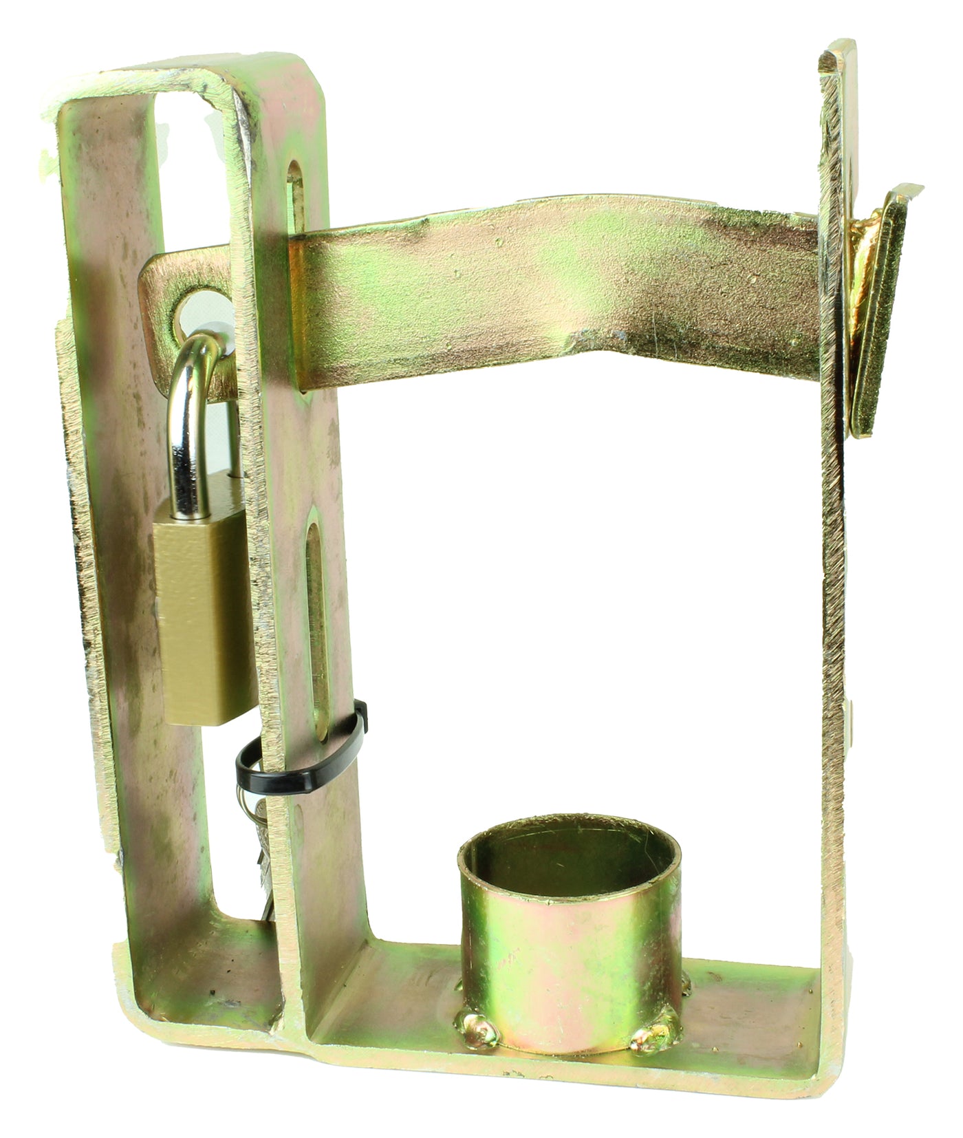 Trailer Hitch Coupling Lock Heavy Duty 2 Stage Universal Security + Padlock