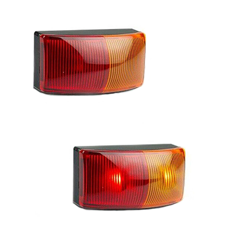 2 Led Trailer Truck 2X 10V-30V Side Marker Amber Red Clearance Lights Indicators
