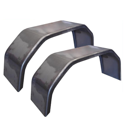 Trailer Steel Mudguard Smooth Pair 4 Fold 10 inch Wide For 13 inch/14 inch Wheel Guards Boat