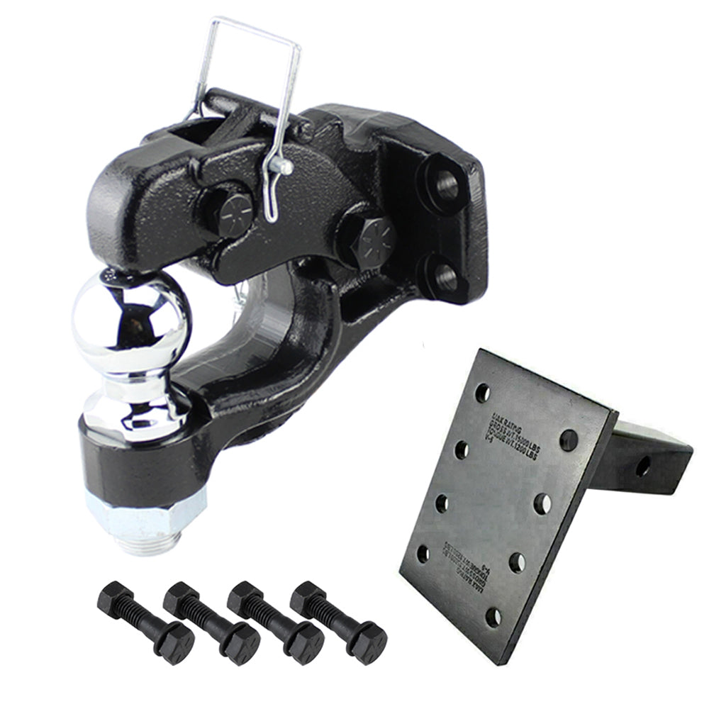 Pintle Hook Combo 8 Tonne & Pintle Receiver Arm Hitch - Tow Bar Traile ...