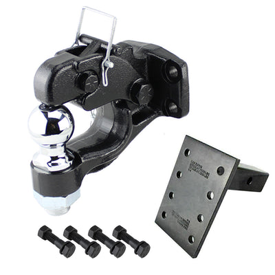 Pintle Hook Combo 8 Tonne & Pintle Receiver Arm Hitch - Tow Bar Trailer Towing