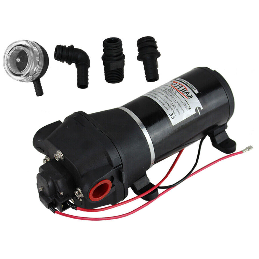 12V Water Pump 17Lpm Self-Priming 40Psi Caravan Trailer Camping Rv Boat Garden