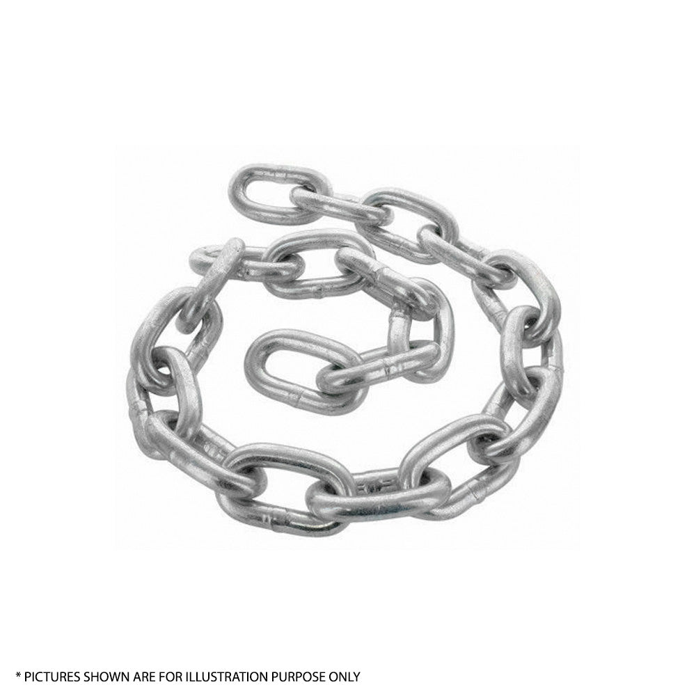 X2 13mm X 500mm Galvanised Trailer Rated Safety Chain Caravan Comply Adr Stamped