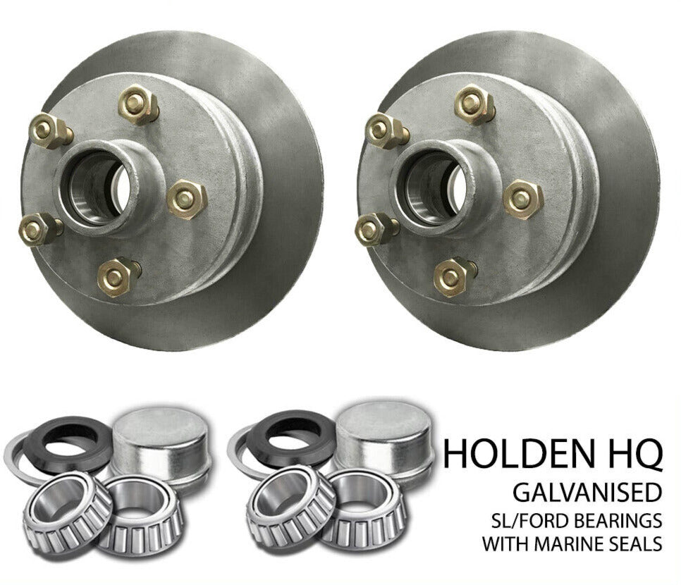 Pai Trailer Disc Hubs Galvanised (SL) With Marine Seal Suits HQ Holden