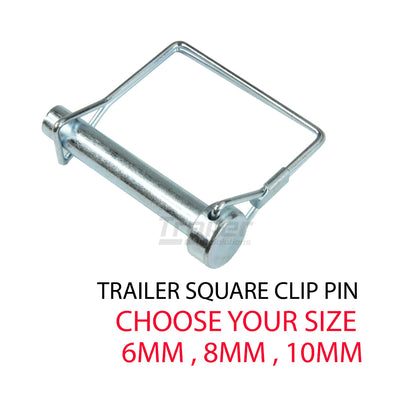 Trailer Square Clips Lynch Linch Pin Hinge Pins Horse Float Caravan 8mm 6mm 10mm
