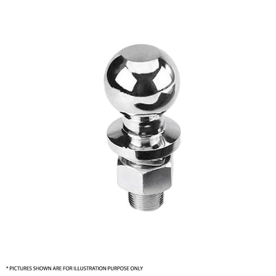 Chrome Tow Ball 50mm - 2500Kg - 19mm (3/4 inch) Shank - Trailer Hitch Towball 4Wd