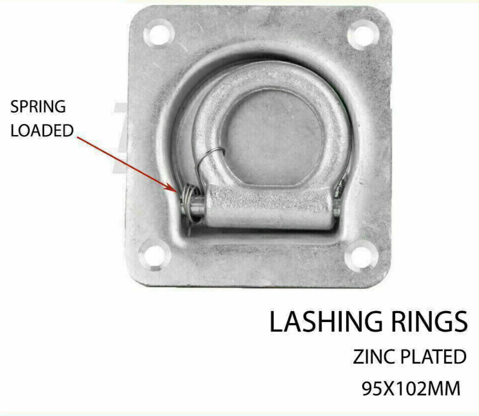 Heavy Duty Lashing Ring Tie Down Point Anchor Ute Tray Box Trailer Recessed