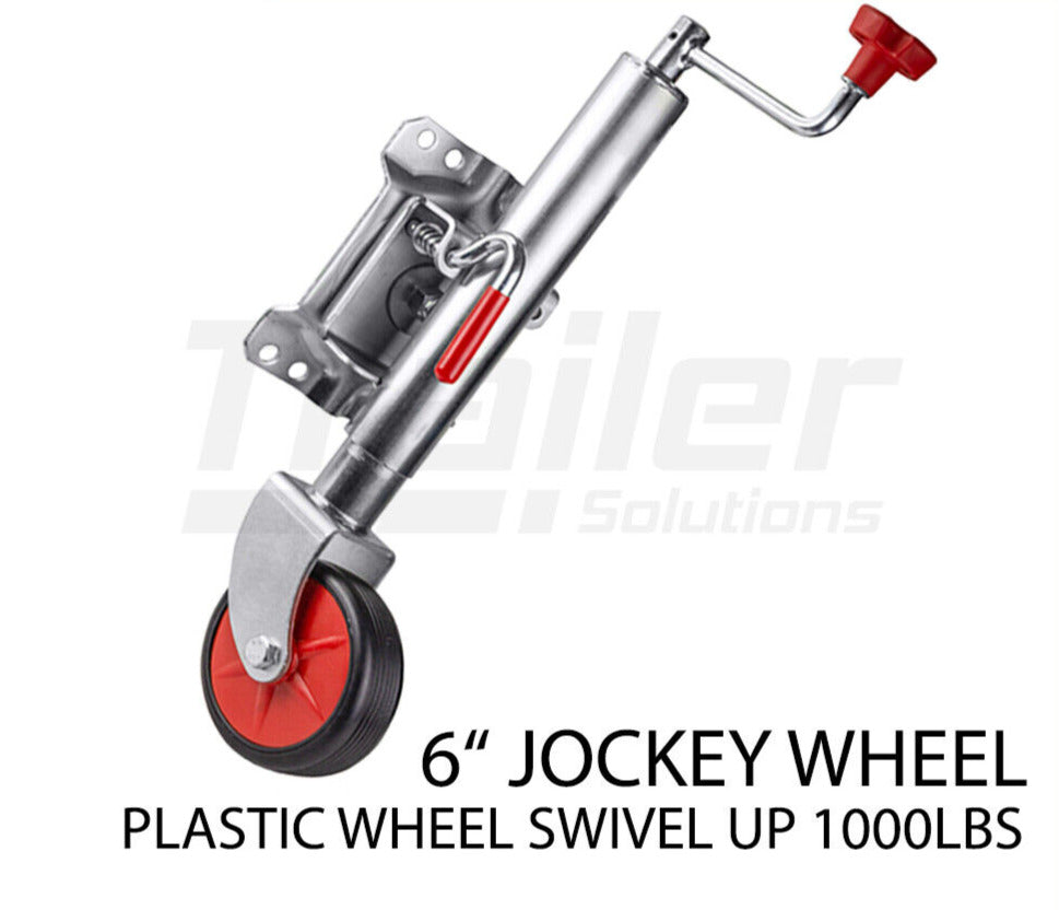 6 inch Trailer Jockey Wheel Swivel Swing Up 500Kg 1000Lbs Caravan Boat