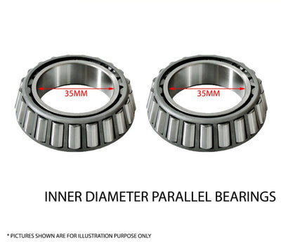 Pair 10 inch Hub Drums Suits Landcruiser 6 Stud with Parallel Bearings Trailer Boat