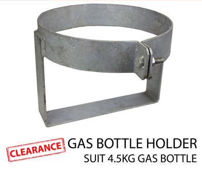 Clearance 4.5Kg Adjustable Gas Bottle Holder For Camper Trailer Caravan Rv Zinc