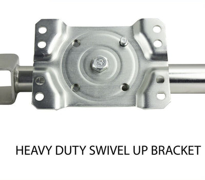 6 inch Trailer Jockey Wheel Swivel Fixed Bracket Draw Bar Universal Mounting