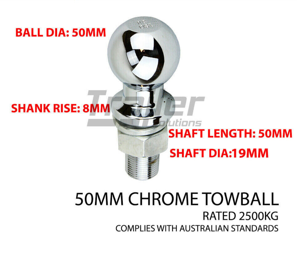 Towbar Tongue Ball Mount Hitch 2 inch Drop Tow Bar Trailer Towball Hitch Pin S 5/8