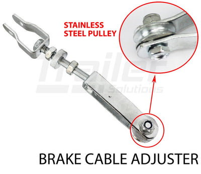 Trailer Brake Pully Cable Adjuster Stainless Steel Pully Boat Caravan Mechanical