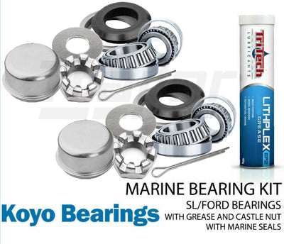 Marine Boat Trailer Bearings Kit SL Type Koyo Bearings Includes Grease