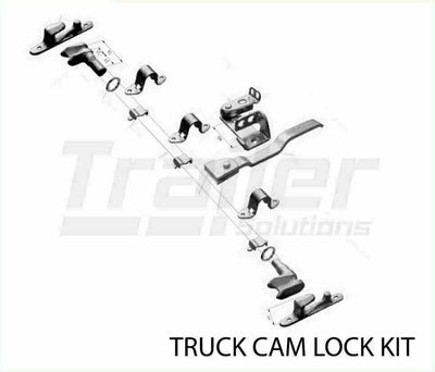 Truck Door Cam Lock / Handle / Latch Kit Zinc Plated Trailer Parts