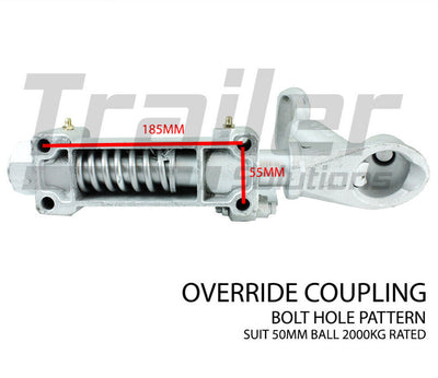 Boat Trailer Galvanized Mechanical Brake Coupling Adjuster Marine Lever Hitch