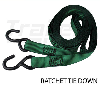 X4 Ratchet Tie Down Strap Heavy Duty Cargo Trailer Truck Harness 25mm X 4.2M