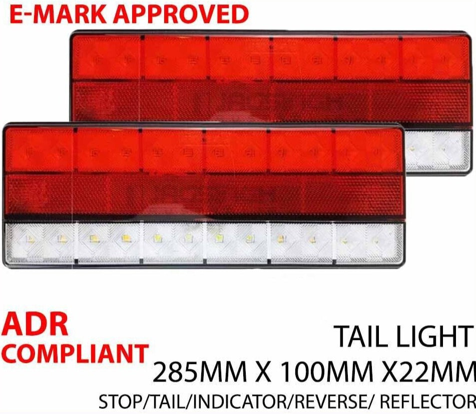 Led Trailer Tail Light Lamp Truck Caravan Ute Stop Indicator 12V 275X100 Bar