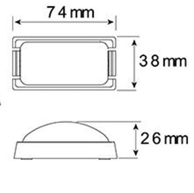 Led Clearance Lights Side Marker Lamp Red Trailer Truck Caravan Multi Volt