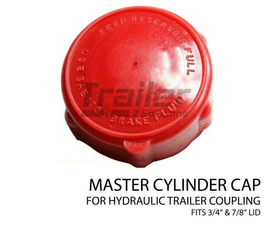 Trailer 3/4 inch Hydraulic Master Cylinder Coupling Hitch Fluid Pump Red Cap Only
