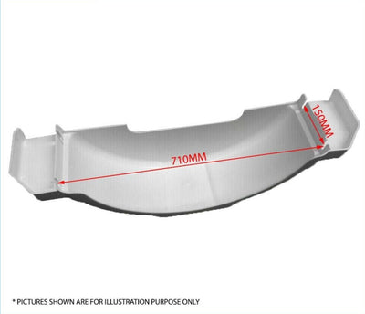 2X White Plastic Trailer Mudguard With Mudflap 13 inch 14 inch Wheel - Australian Made