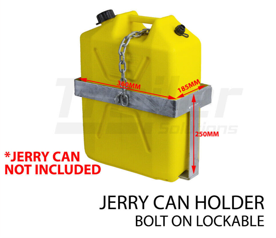 20L Hot Dip Galvanized Jerry Can Holder - Boat Box Jet-Ski Trailer Caravan