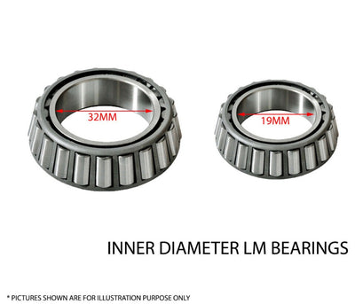 Pair 10 inch Hub Drum Suits Landcruiser 6 Stud | LM Bearings | Suit Electric Hydraulic Trailer
