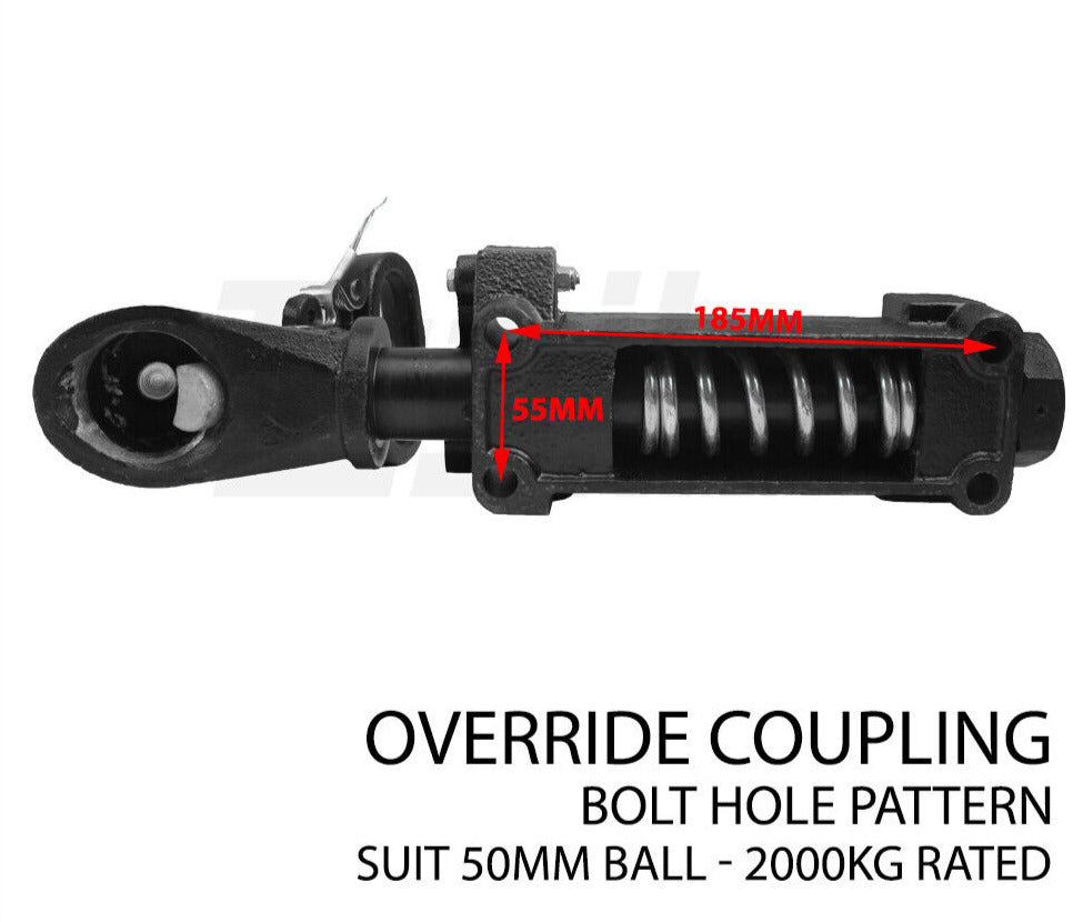 9 inch Hydraulic 6 Stud Drum Trailer Brake Kit Coupling & Fitting Kit. Caravan, Boat