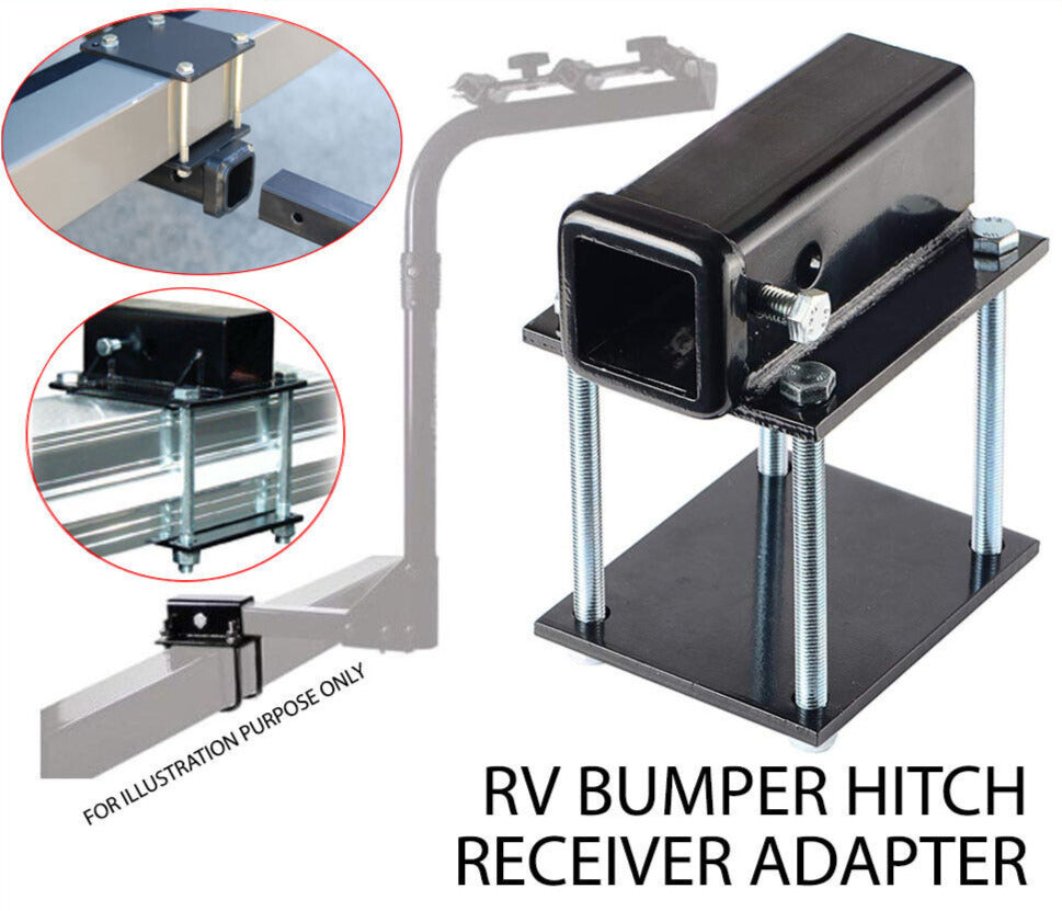 Rv Bumper Hitch Receiver Adapter Suits Bike Carrier Rack Atv Hayman Reese Style